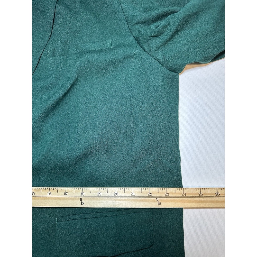 J Jill Blazer Lined Jacket Hunter Green Boxwood Pockets Women's SIZE XL - Picture 14 of 15
